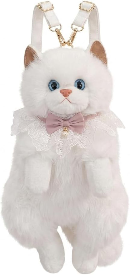 Cute Plush Animal Cat Backpack Multiple Fashion Shoulder Bags