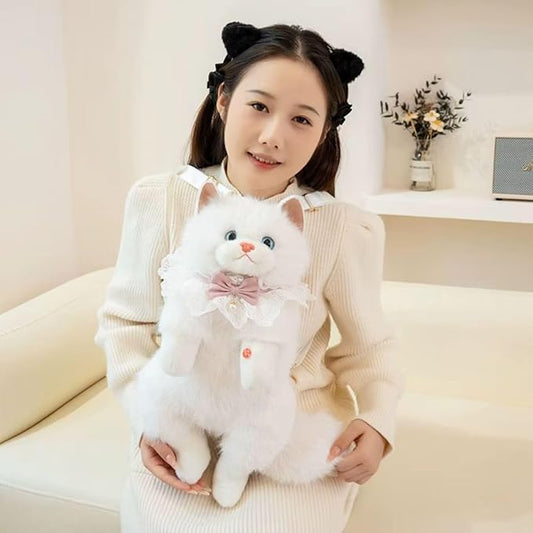 Cute Plush Animal Cat Backpack Multiple Fashion Shoulder Bags