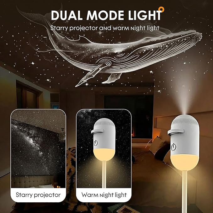 2-in-1 Galaxy 360° Projector with 12 Designs