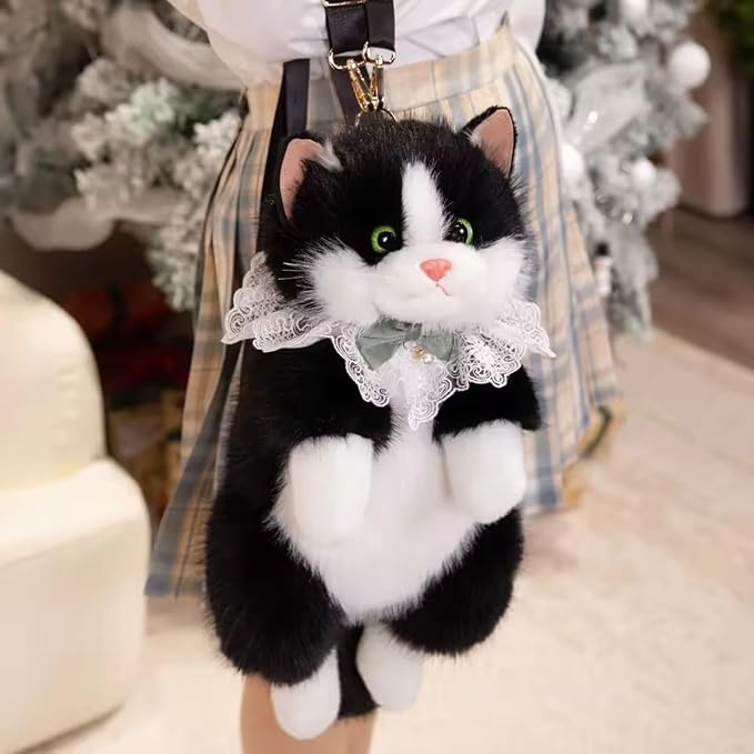 Cute Plush Animal Cat Backpack Multiple Fashion Shoulder Bags